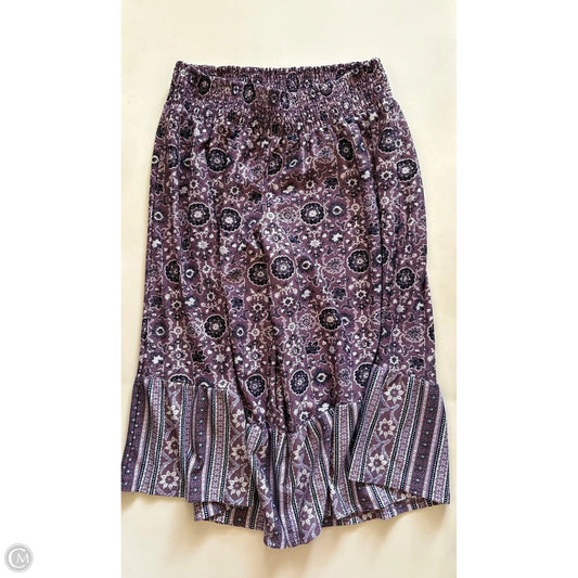 Pants Cropped By Cato In Purple, Size: 18