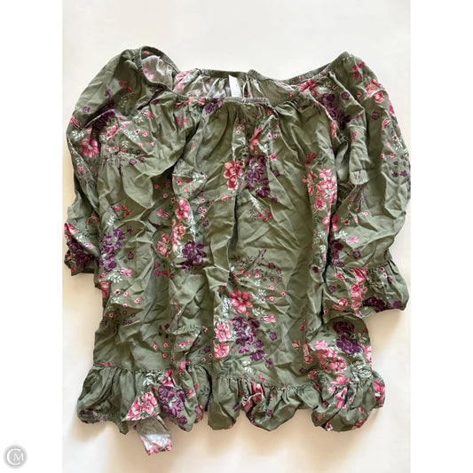 Dress Casual Midi By Terra & Sky In Green, Size: 1x