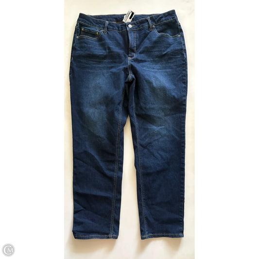 Jeans Straight By Time And Tru In Blue, Size: 18