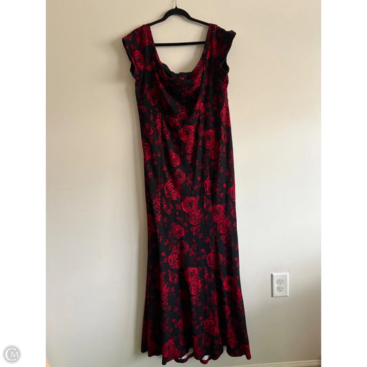 Dress Casual Midi By Torrid In Floral Print, Size: 22