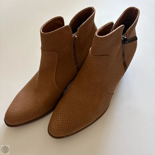 Boots Ankle Heels By Kim Rogers In Brown, Size: 9