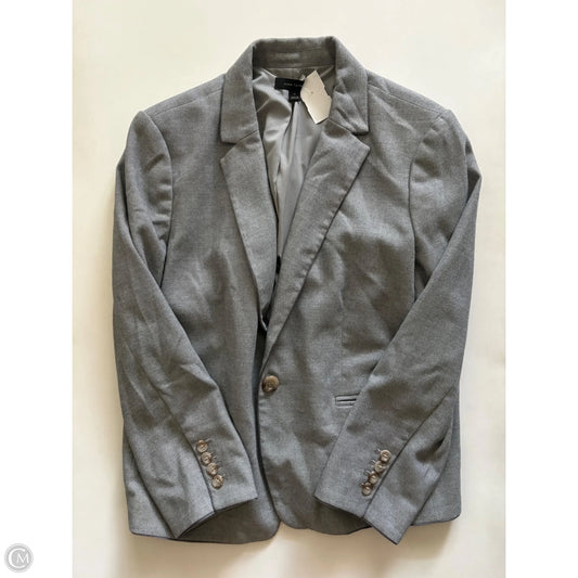 Blazer By Ann Taylor In Grey, Size: 14