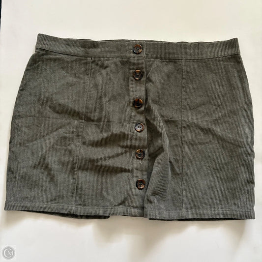 Skirt Mini & Short By Rue 21 In Green, Size: Xl