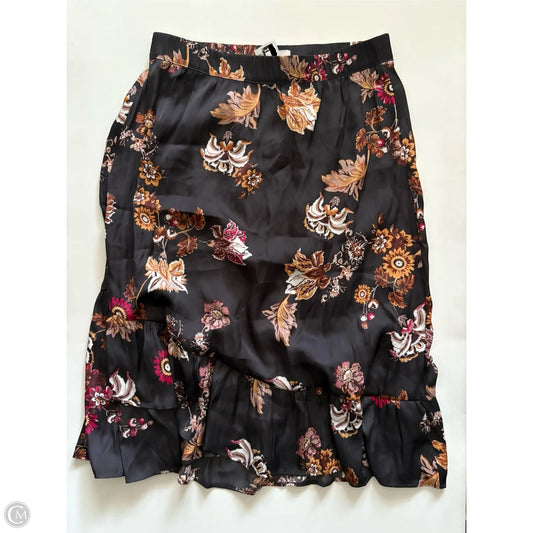 Skirt Midi By Loft In Floral Print, Size: S