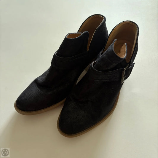 Boots Ankle Heels By Qupid In Black, Size: 9