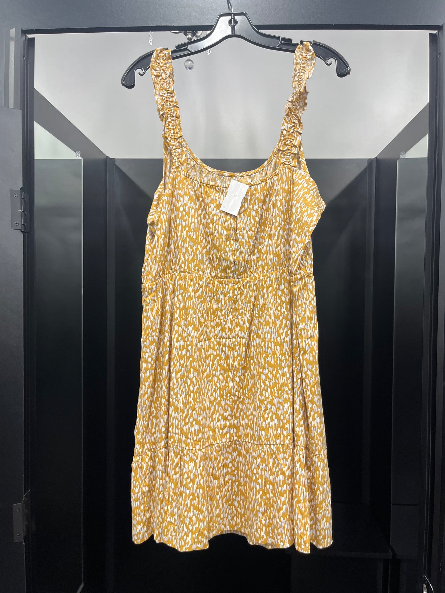 Dress Casual Midi By Banana Republic In Mustard, Size: L