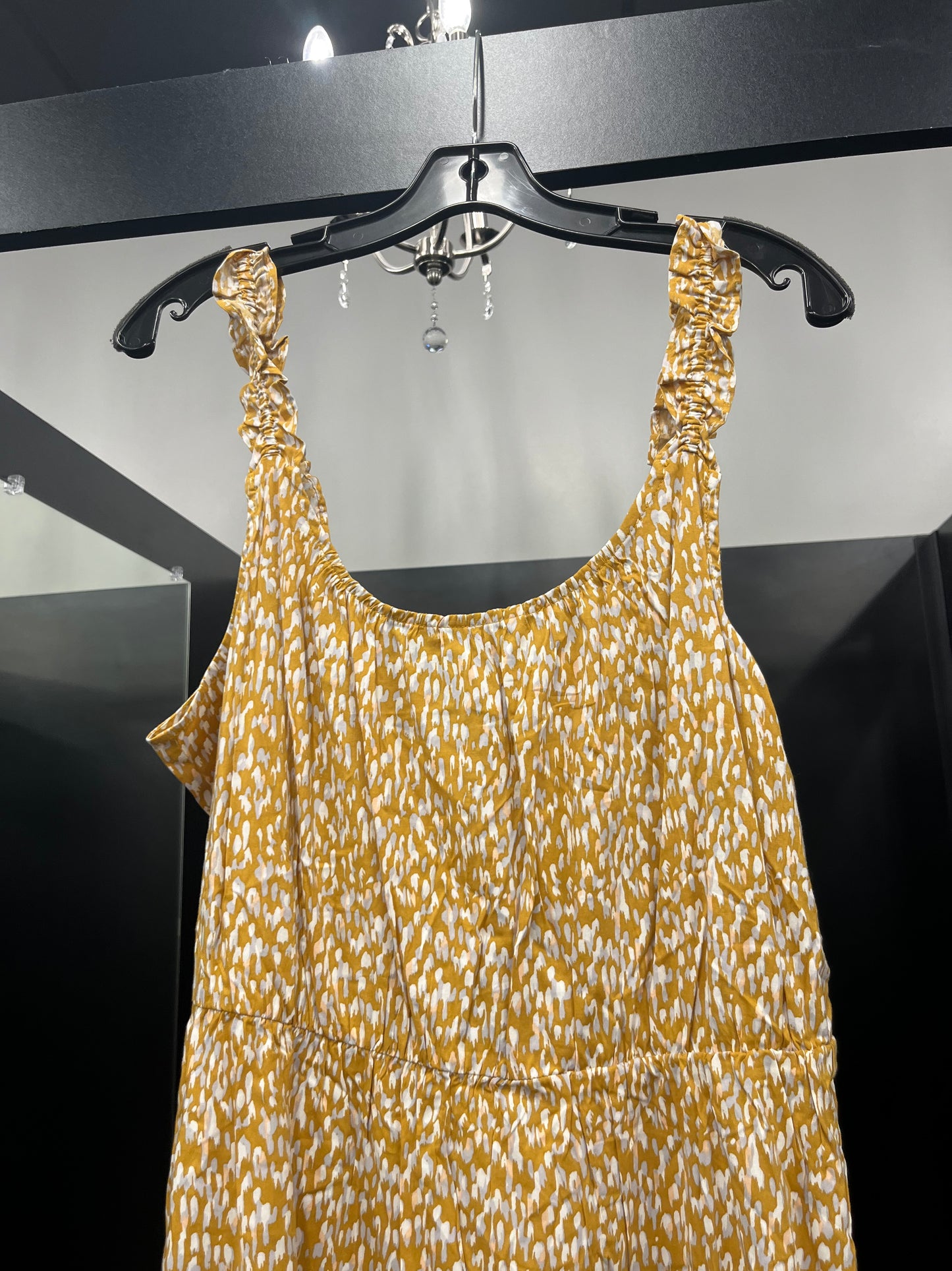 Dress Casual Midi By Banana Republic In Mustard, Size: L