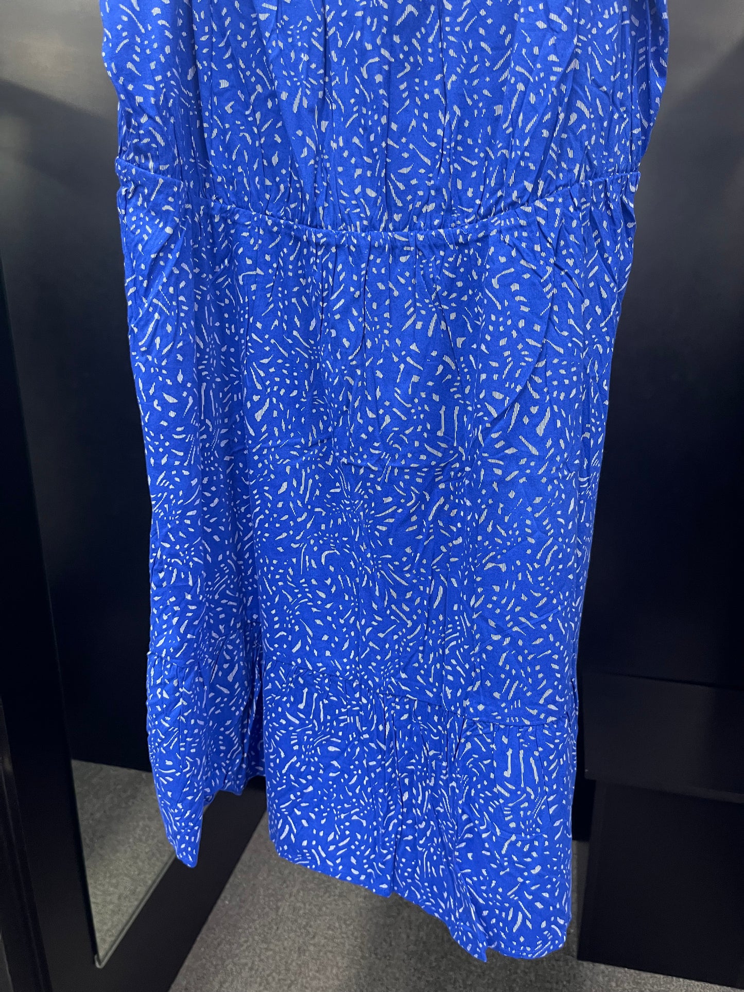 Blue Dress Casual Midi Banana Republic, Size L