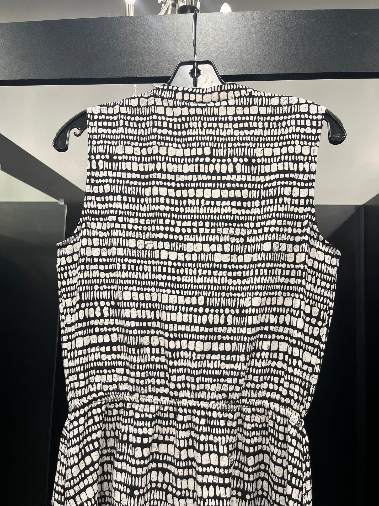 Black White Dress Casual Midi Merona, Size M