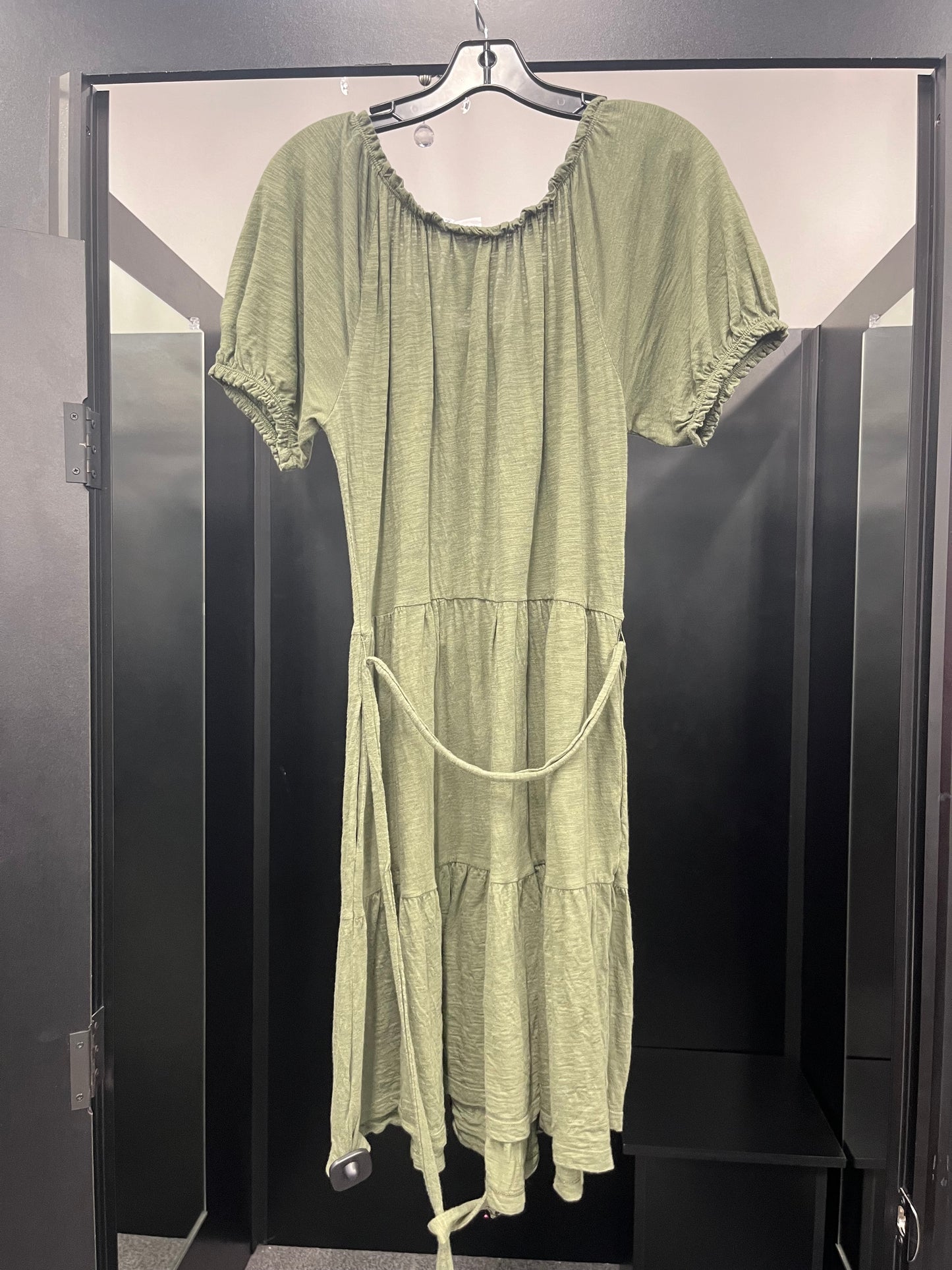 Dress Casual Midi By Gap In Green, Size: M