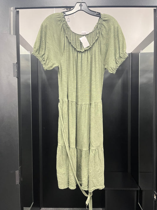 Dress Casual Midi By Gap In Green, Size: M