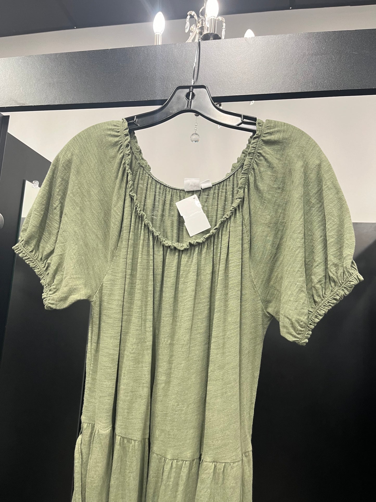 Dress Casual Midi By Gap In Green, Size: M