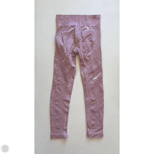 Athletic Leggings By Gym Shark In Pink, Size: M