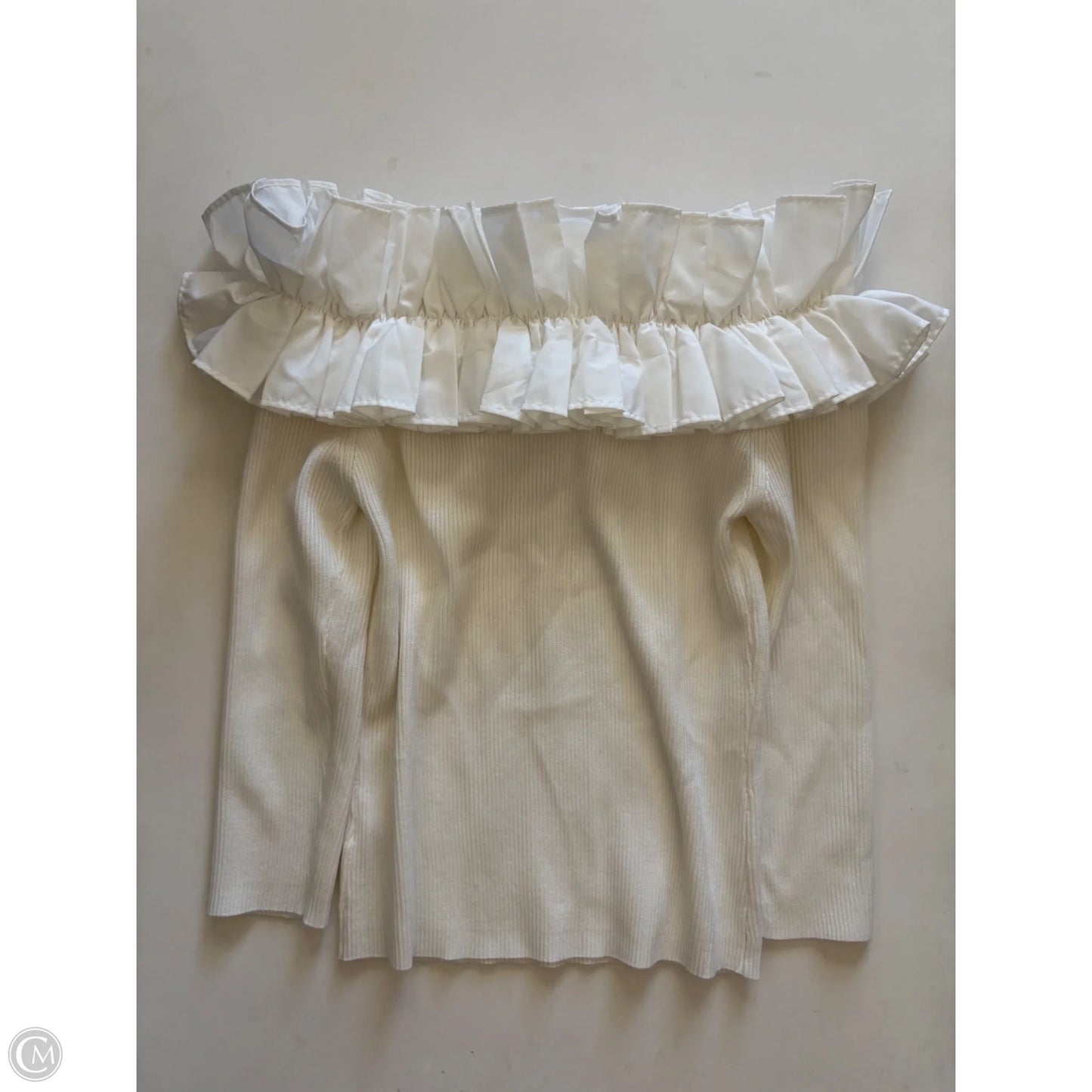 Sweater By New York And Co In Cream, Size: L