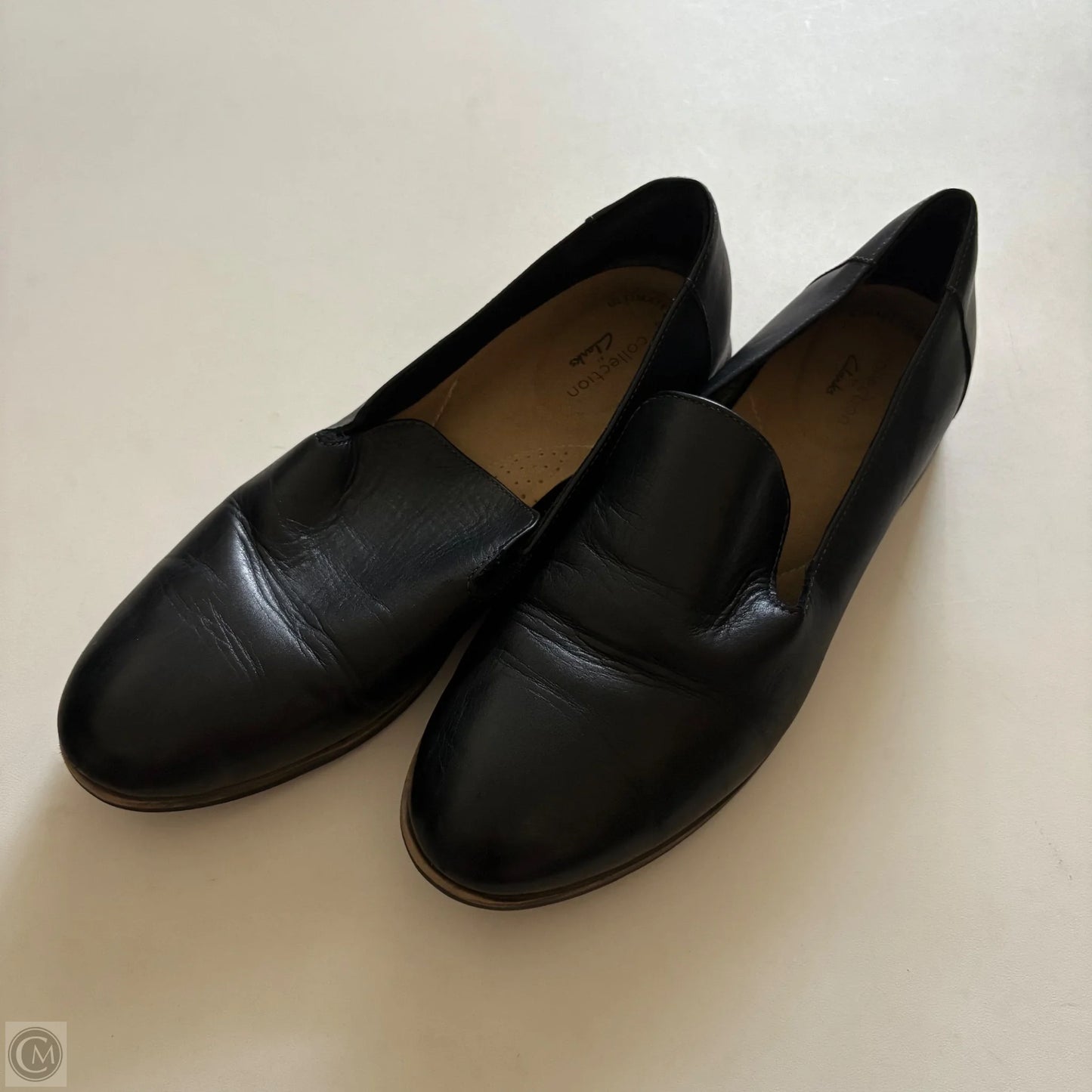Shoes Flats By Clarks In Black, Size: 9