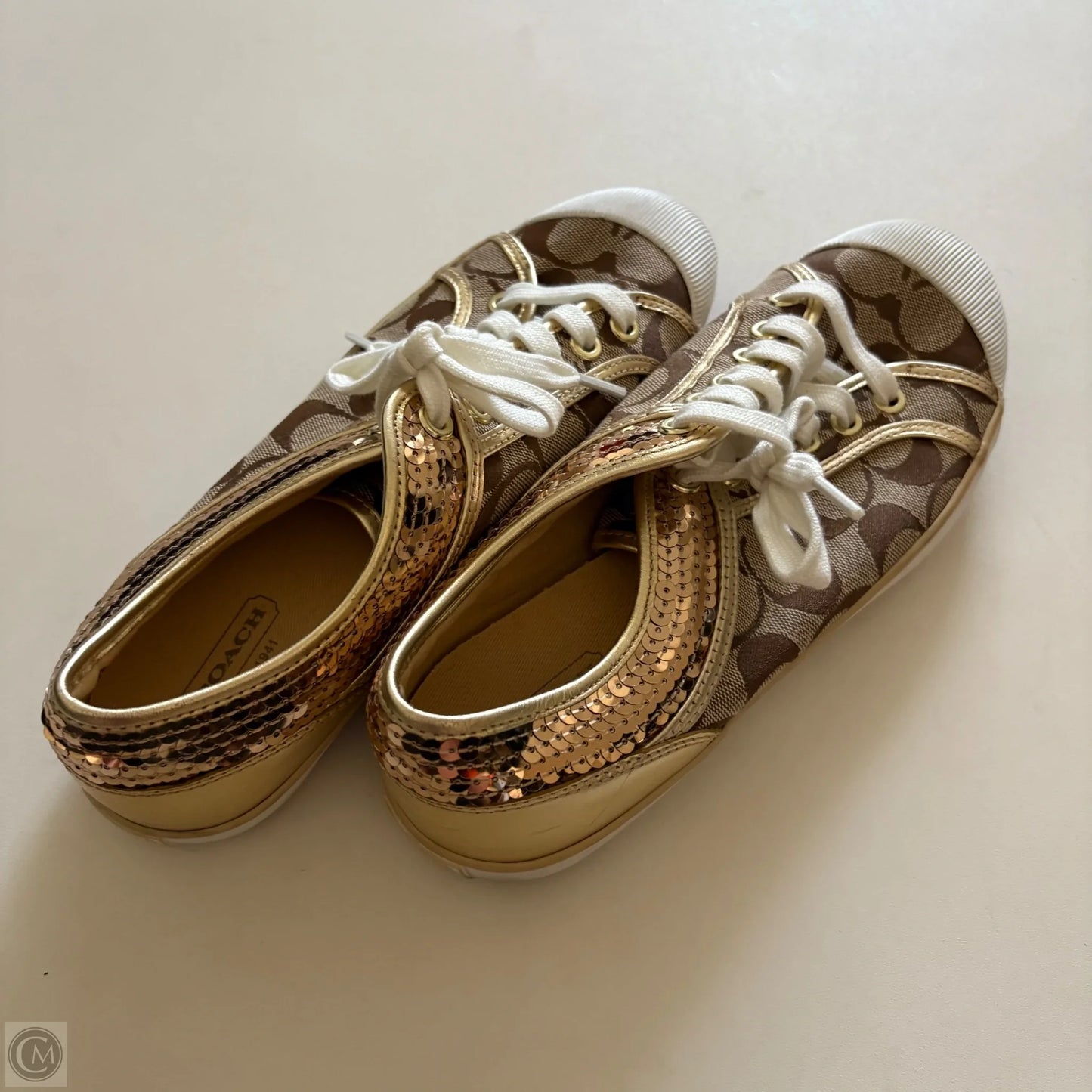Shoes Designer By Coach In Brown, Size: 8