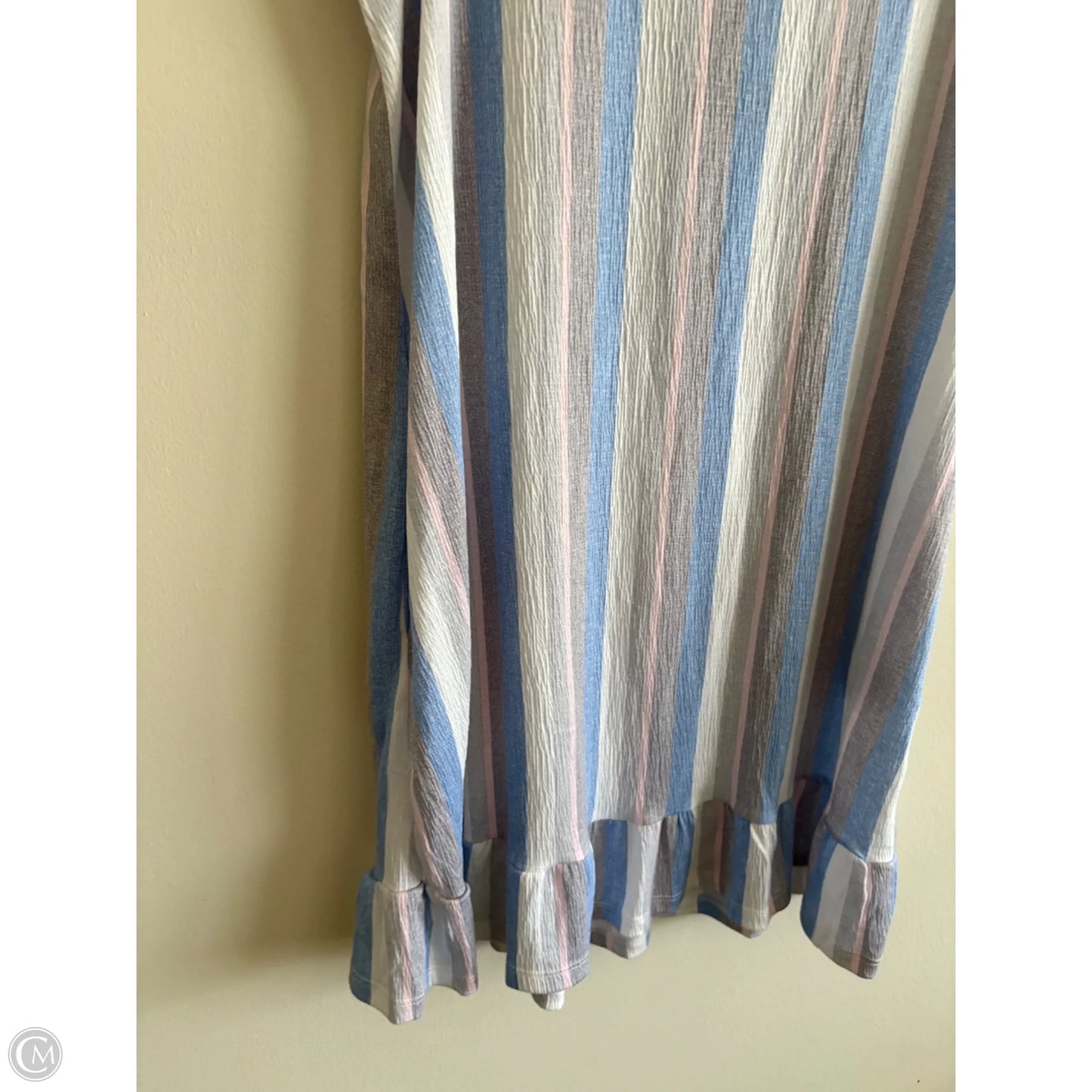 Dress Casual Short By Laura Ashley In Striped Pattern, Size: Xl