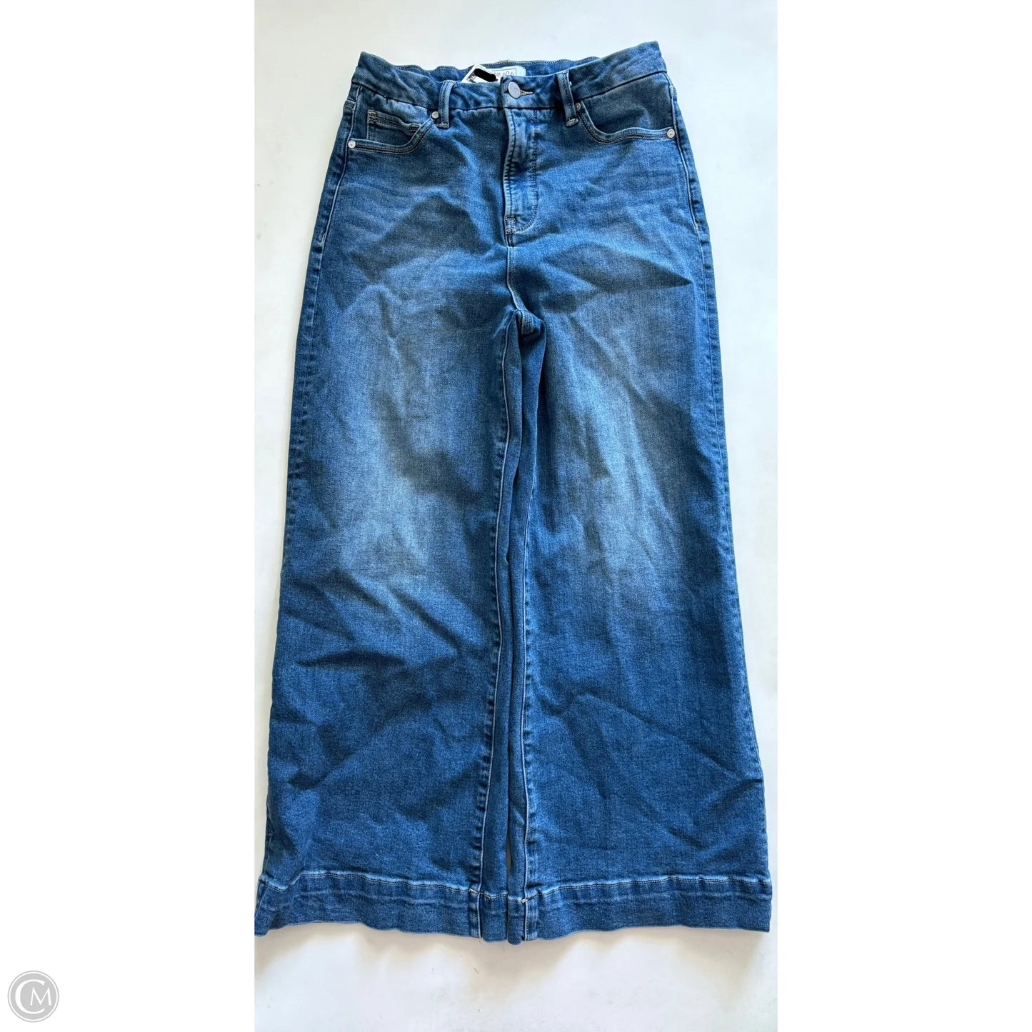 Jeans Wide Leg By MOCO BOUTIQUE In Blue, Size: 8