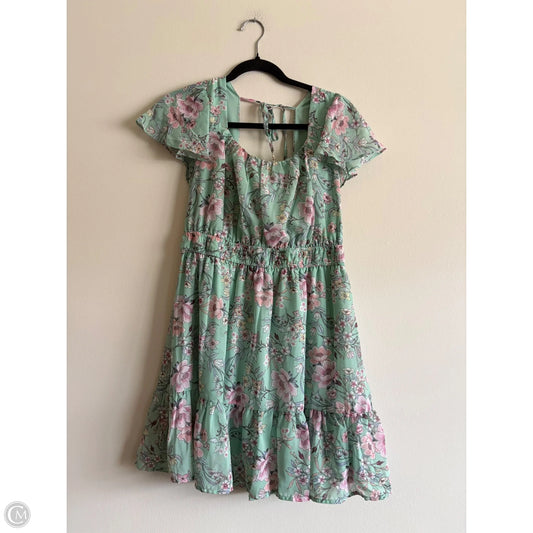 Dress Party Short By As U Wish In Floral Print, Size: Xl