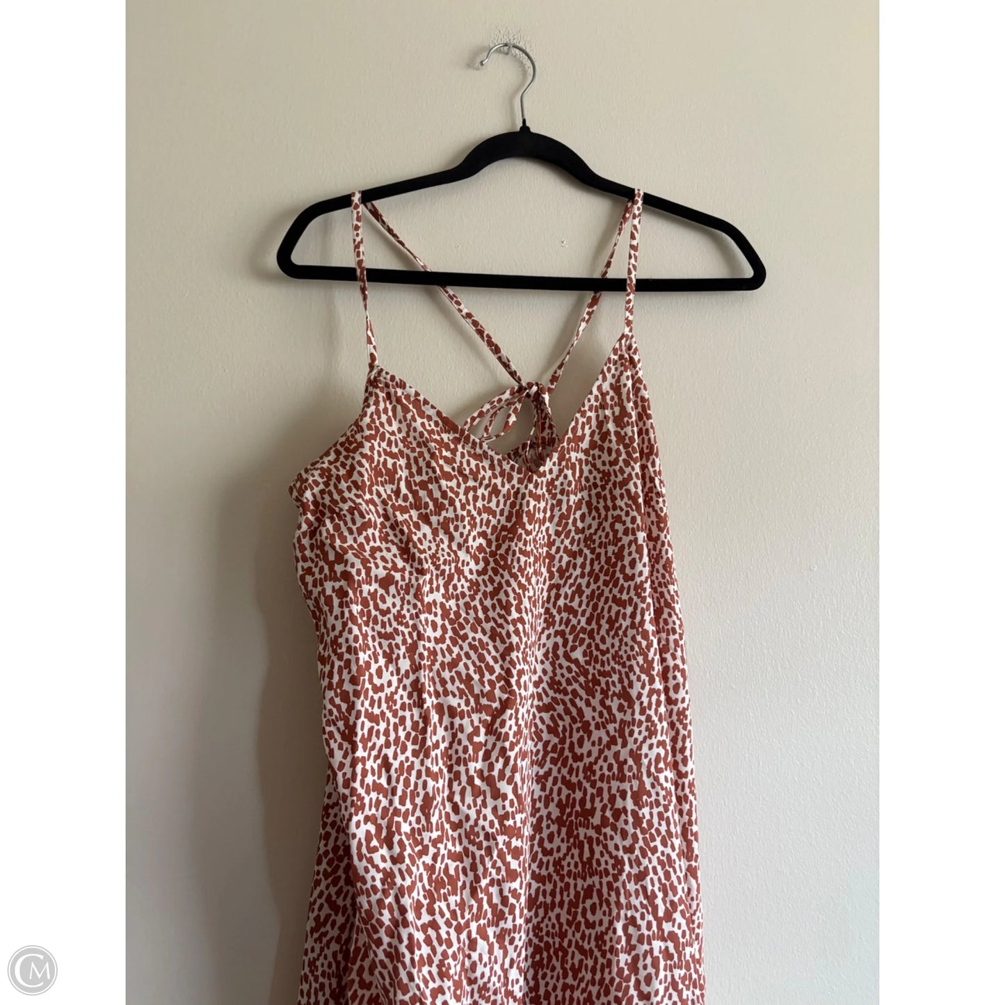 Dress Casual Maxi By Old Navy In Tan & White, Size: M
