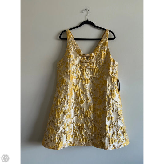 Dress Party Midi By mestiza In Gold & Yellow, Size: 14
