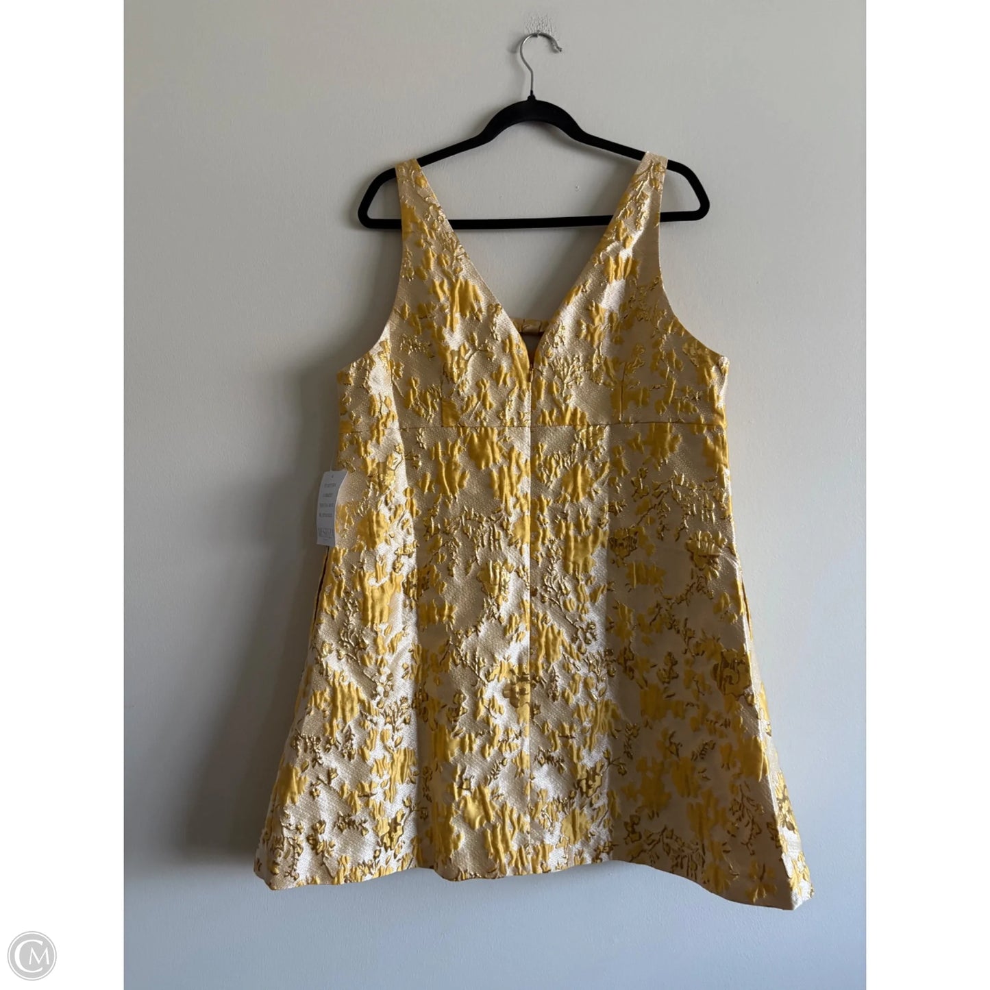 Dress Party Midi By mestiza In Gold & Yellow, Size: 14