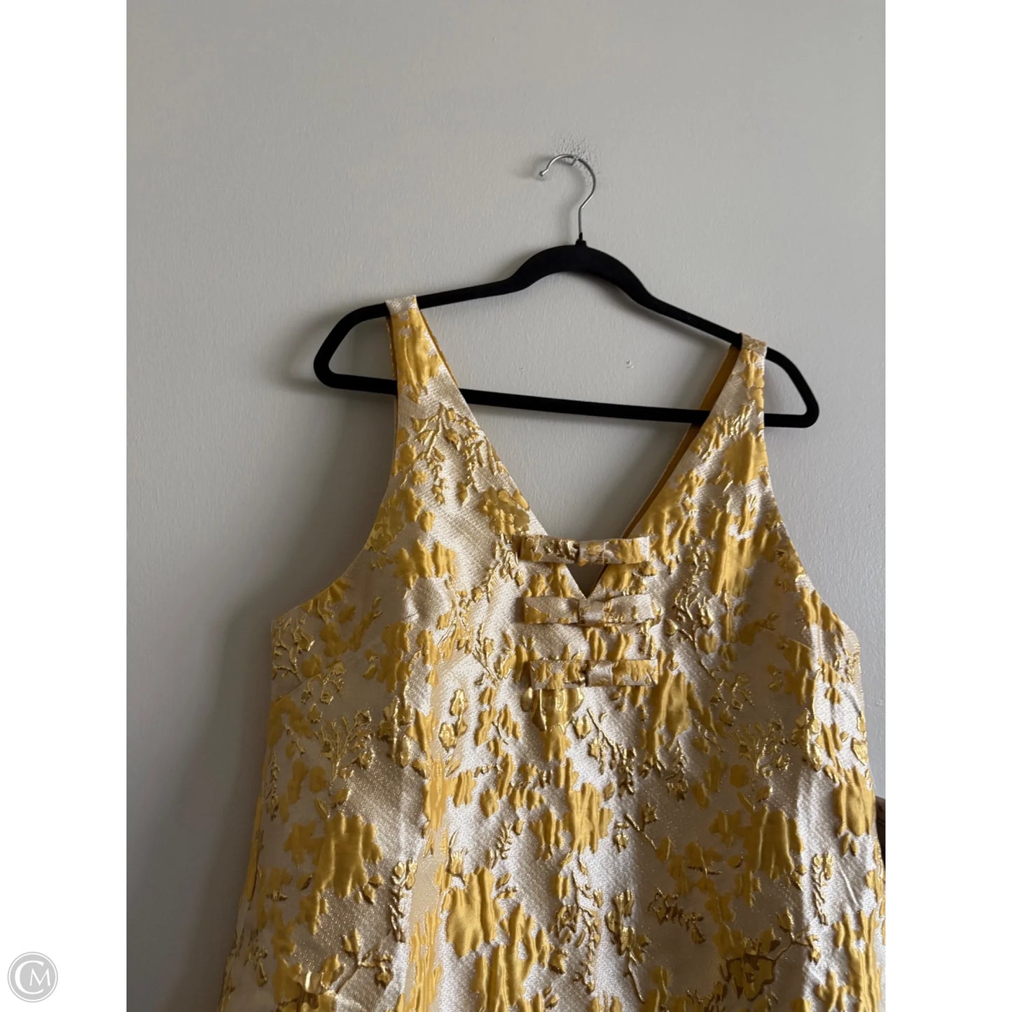 Dress Party Midi By mestiza In Gold & Yellow, Size: 14