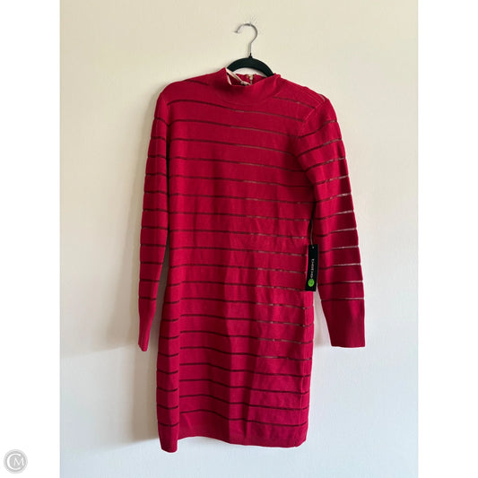 Dress Sweater By Bebe In Red, Size: Xl