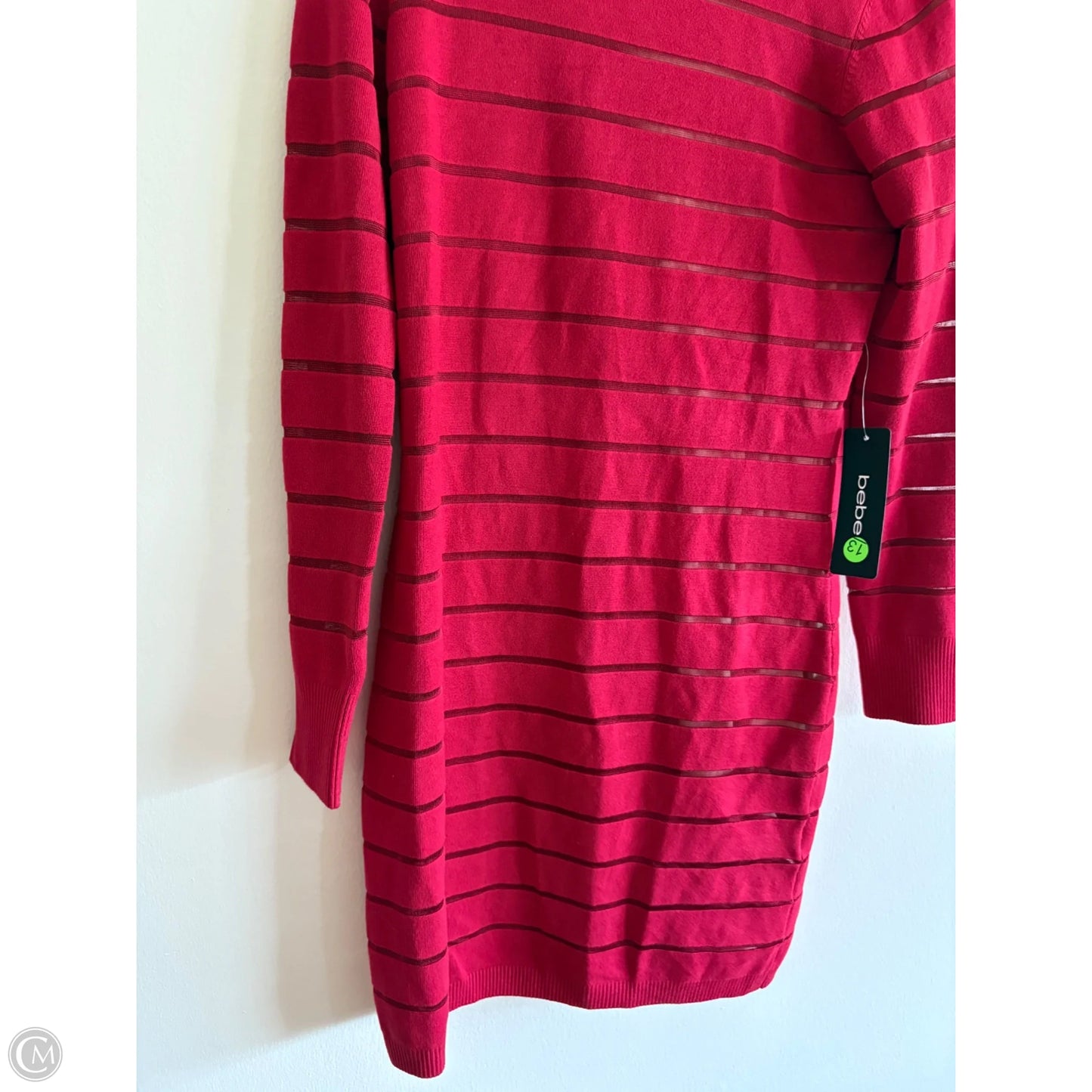 Dress Sweater By Bebe In Red, Size: Xl
