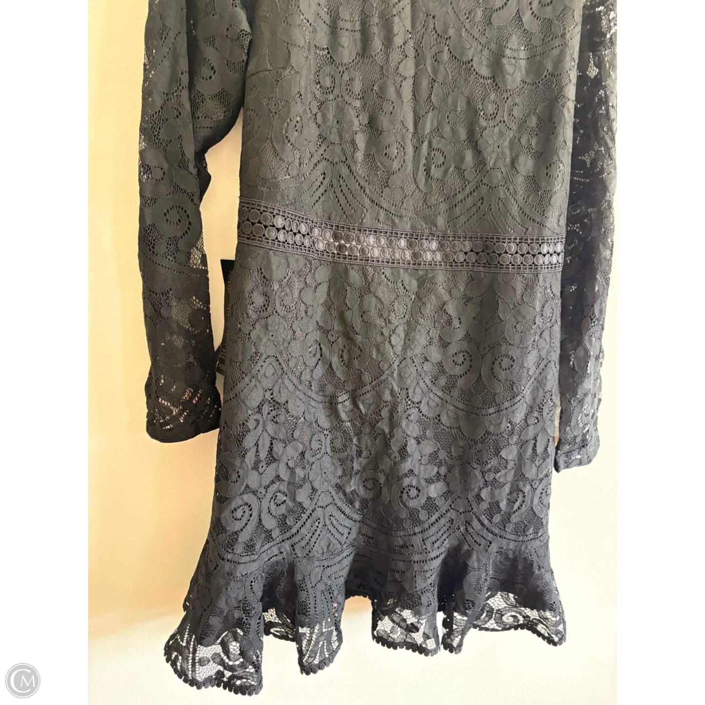 Dress Party Midi By Bebe In Black, Size: Xl
