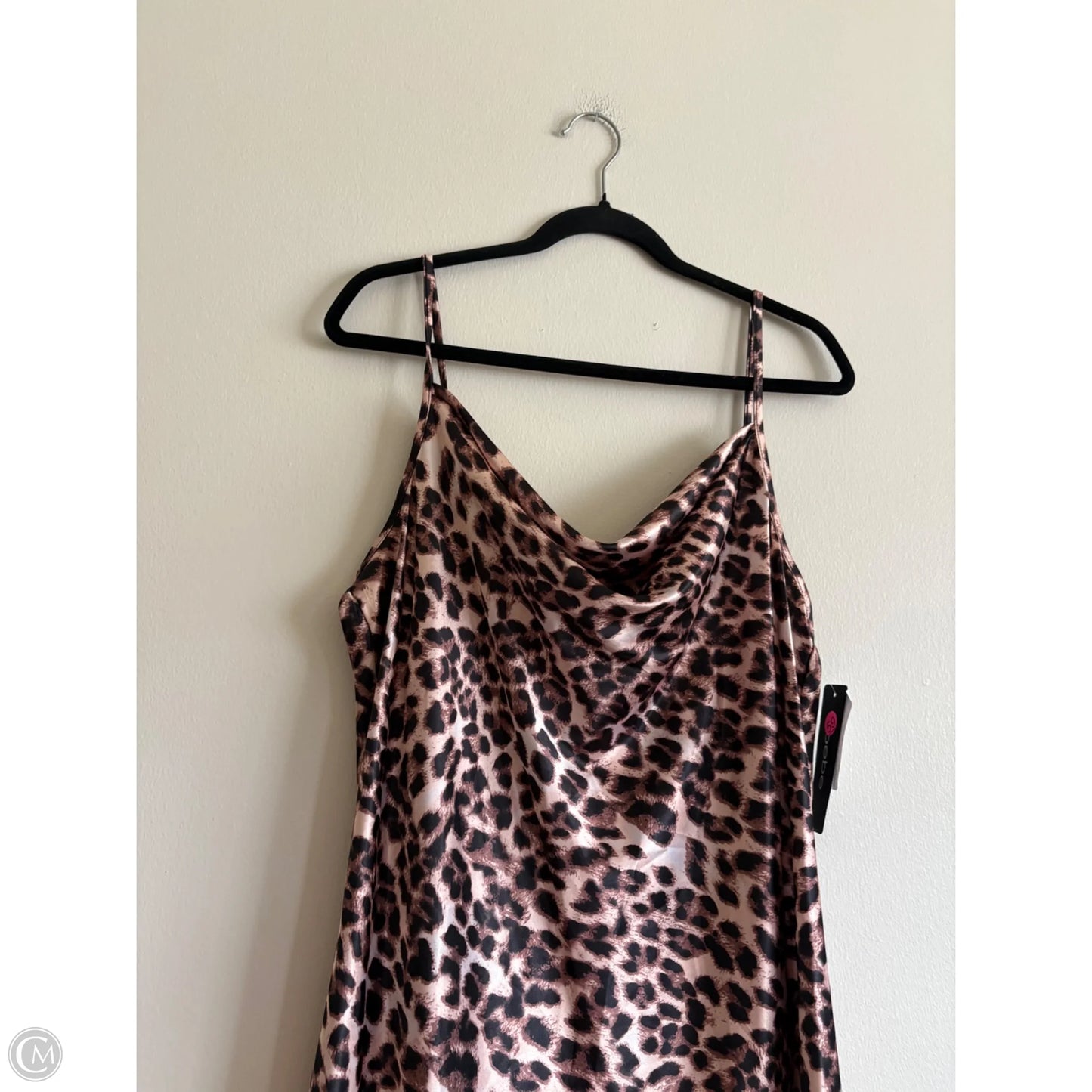 Dress Party Long By Bebe In Animal Print, Size: Xl