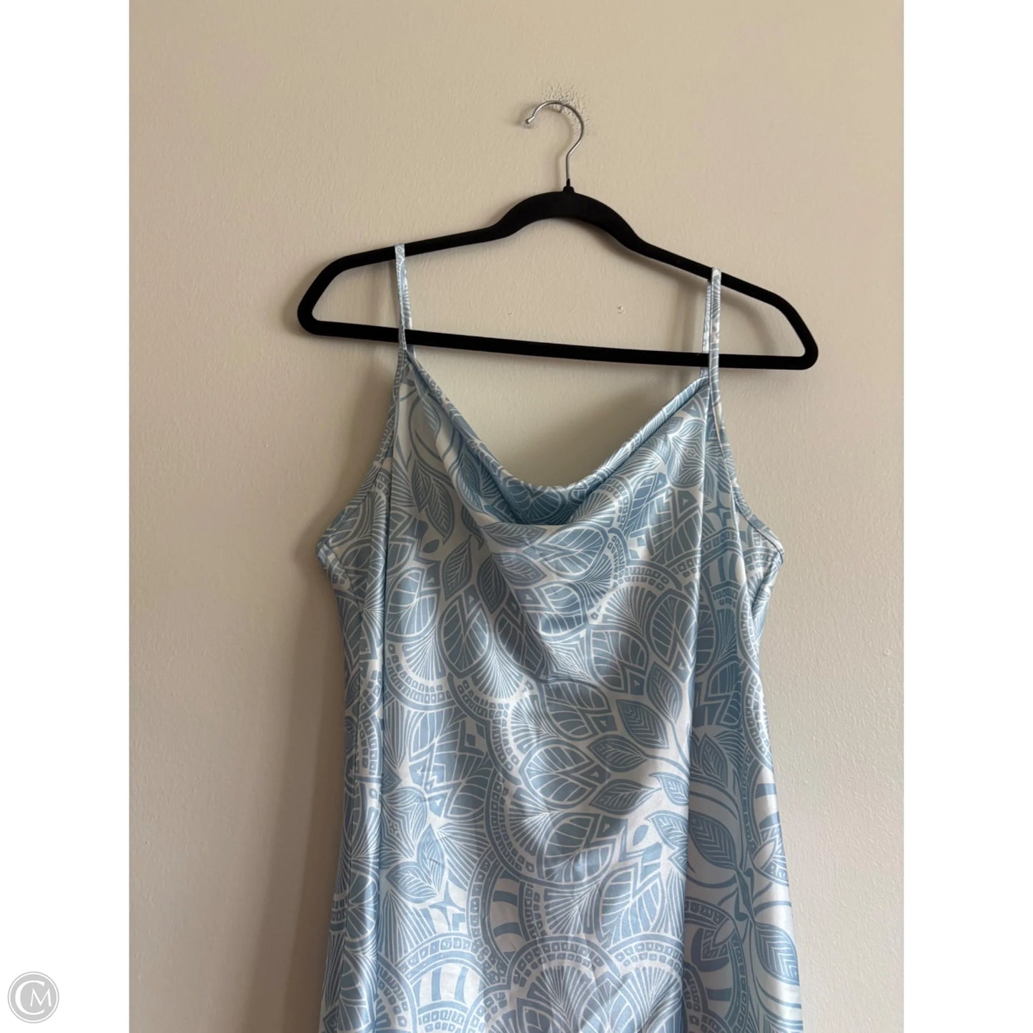 Dress Party Long By Bebe In Blue, Size: Xl