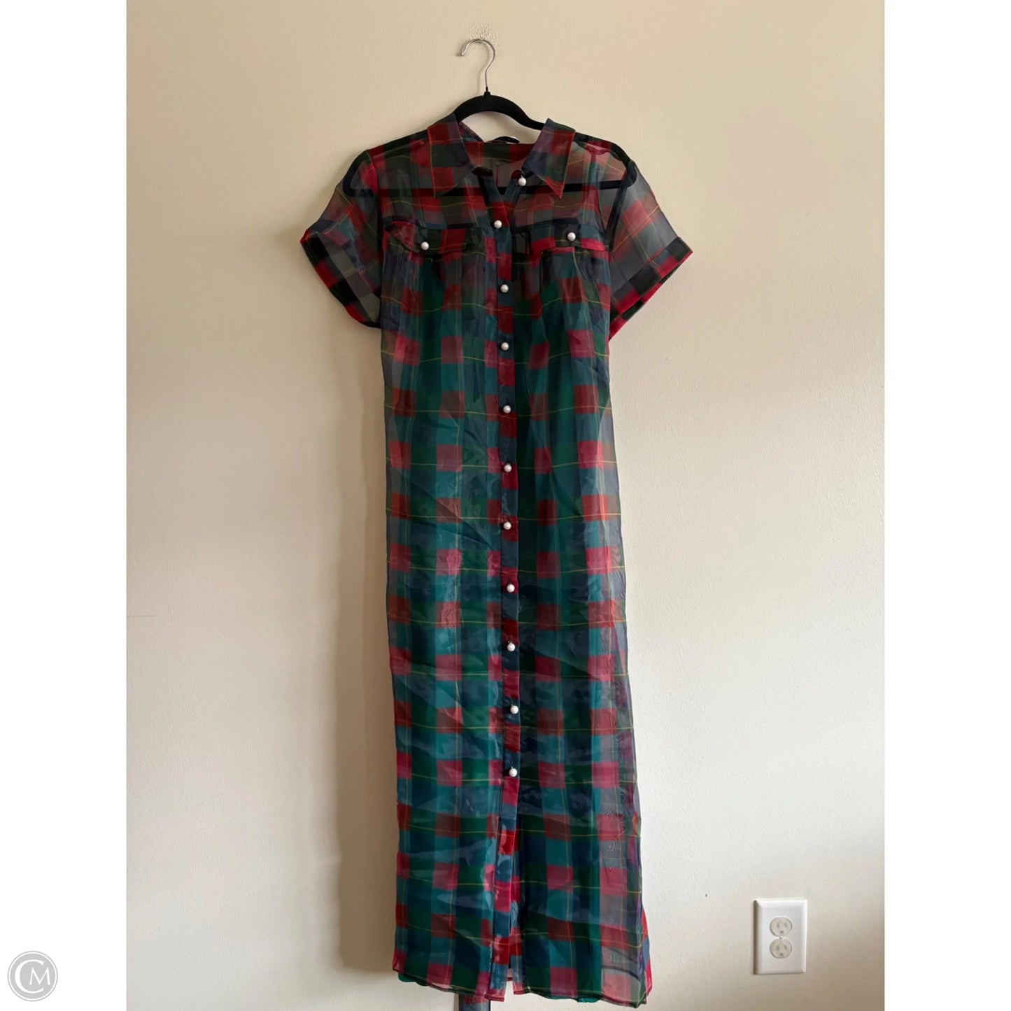 Dress Party Long By alden adair In Plaid Pattern, Size: Xl