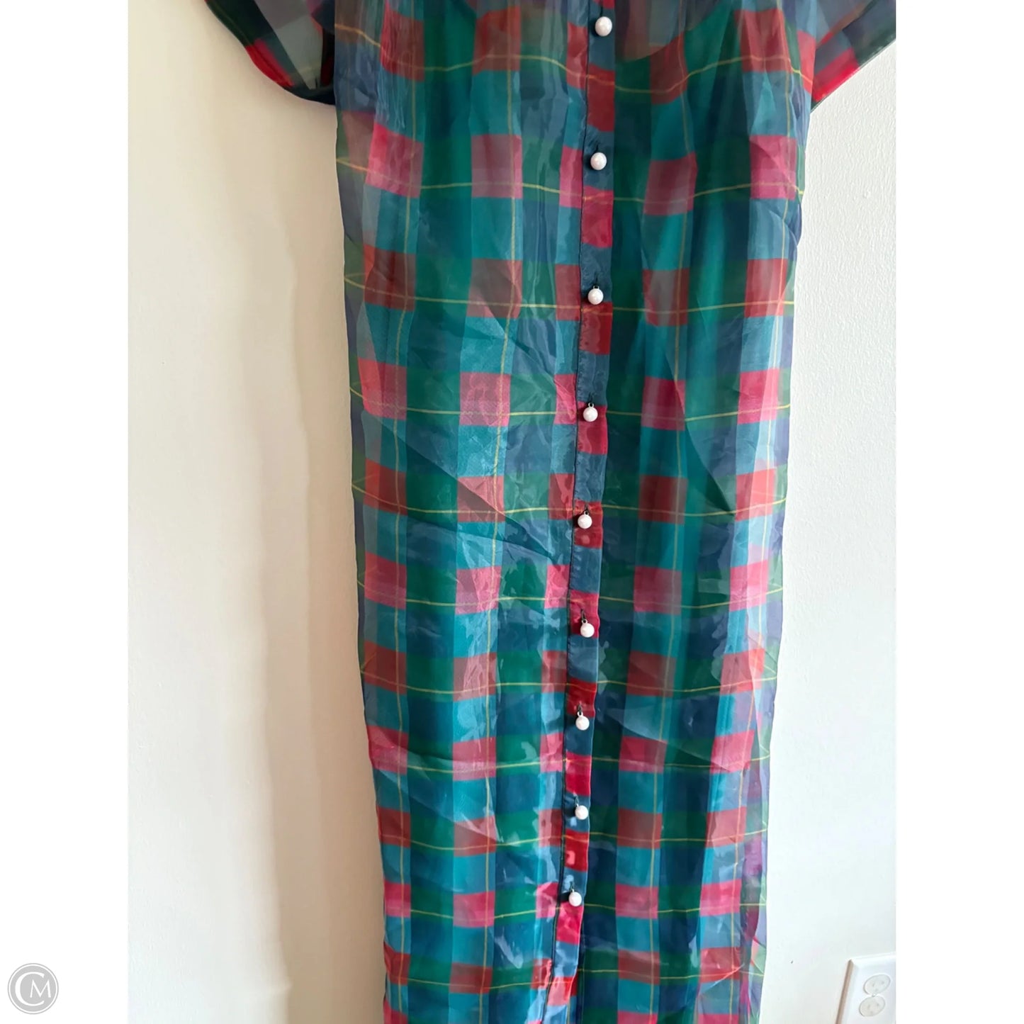 Dress Party Long By alden adair In Plaid Pattern, Size: Xl