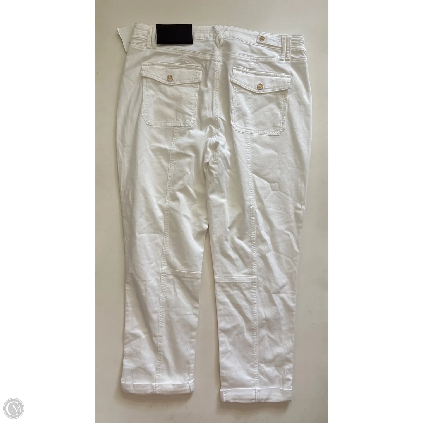 Jeans Cropped By White House Black Market In White, Size: 12