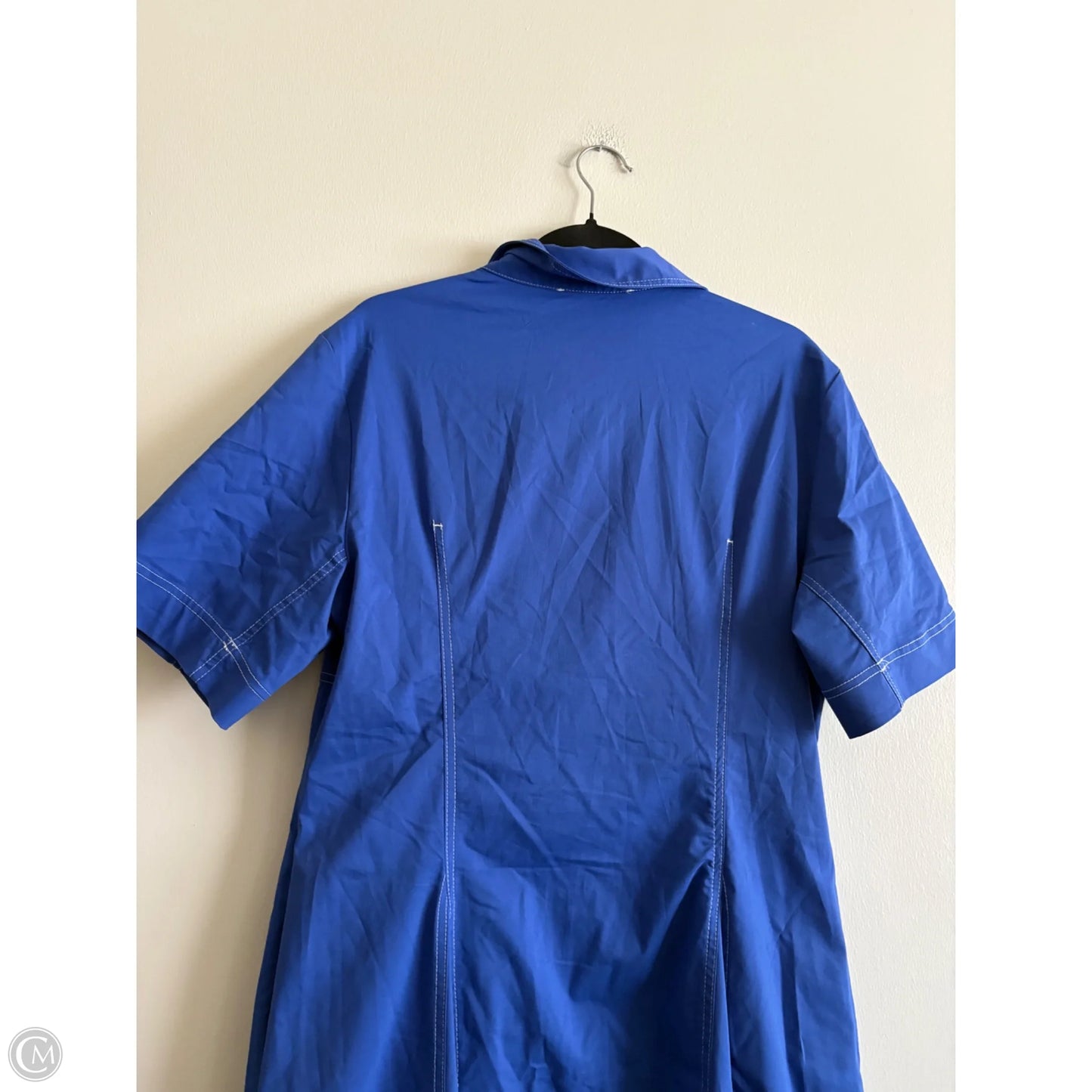 Dress Casual Midi By Anthropologie In Blue, Size: Xl