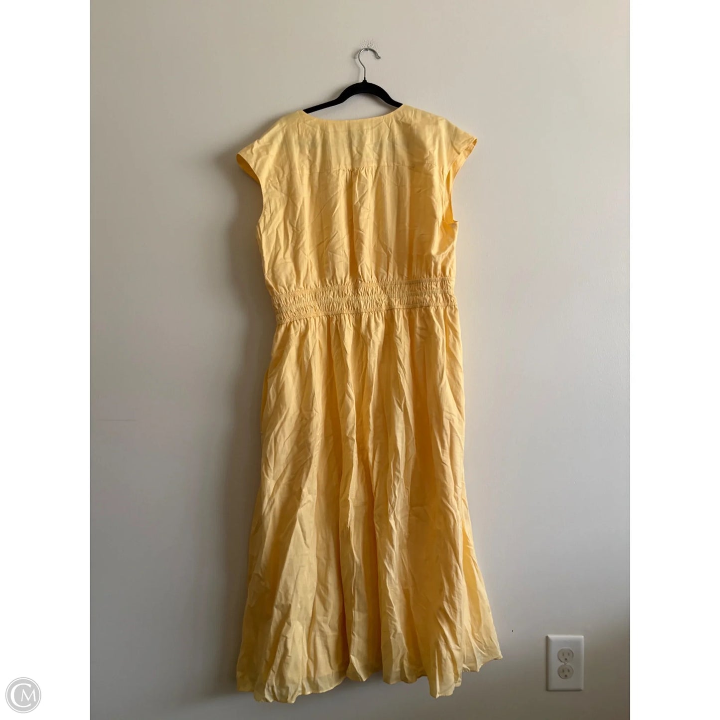 Dress Casual Maxi By Talbots In Yellow, Size: 18
