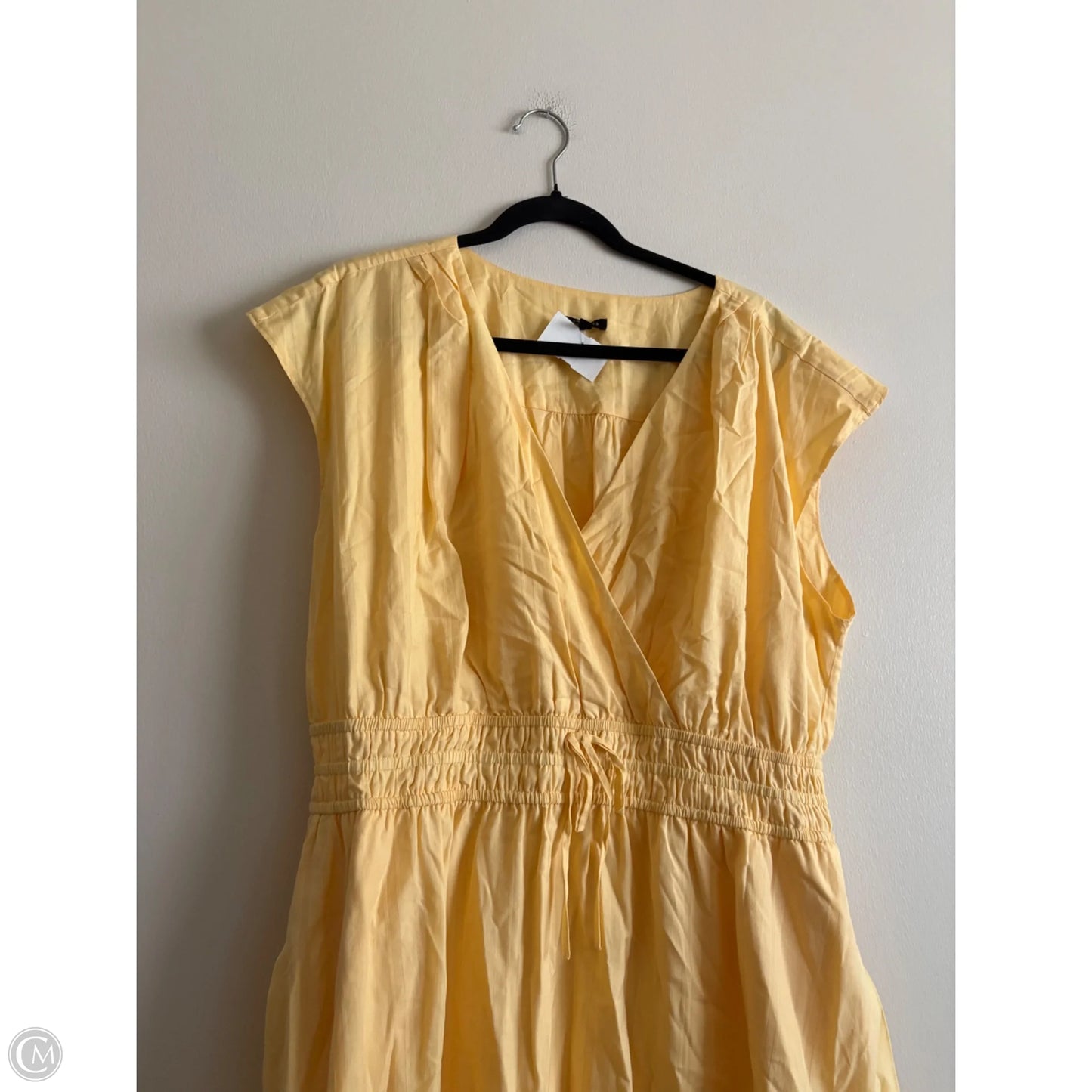 Dress Casual Maxi By Talbots In Yellow, Size: 18