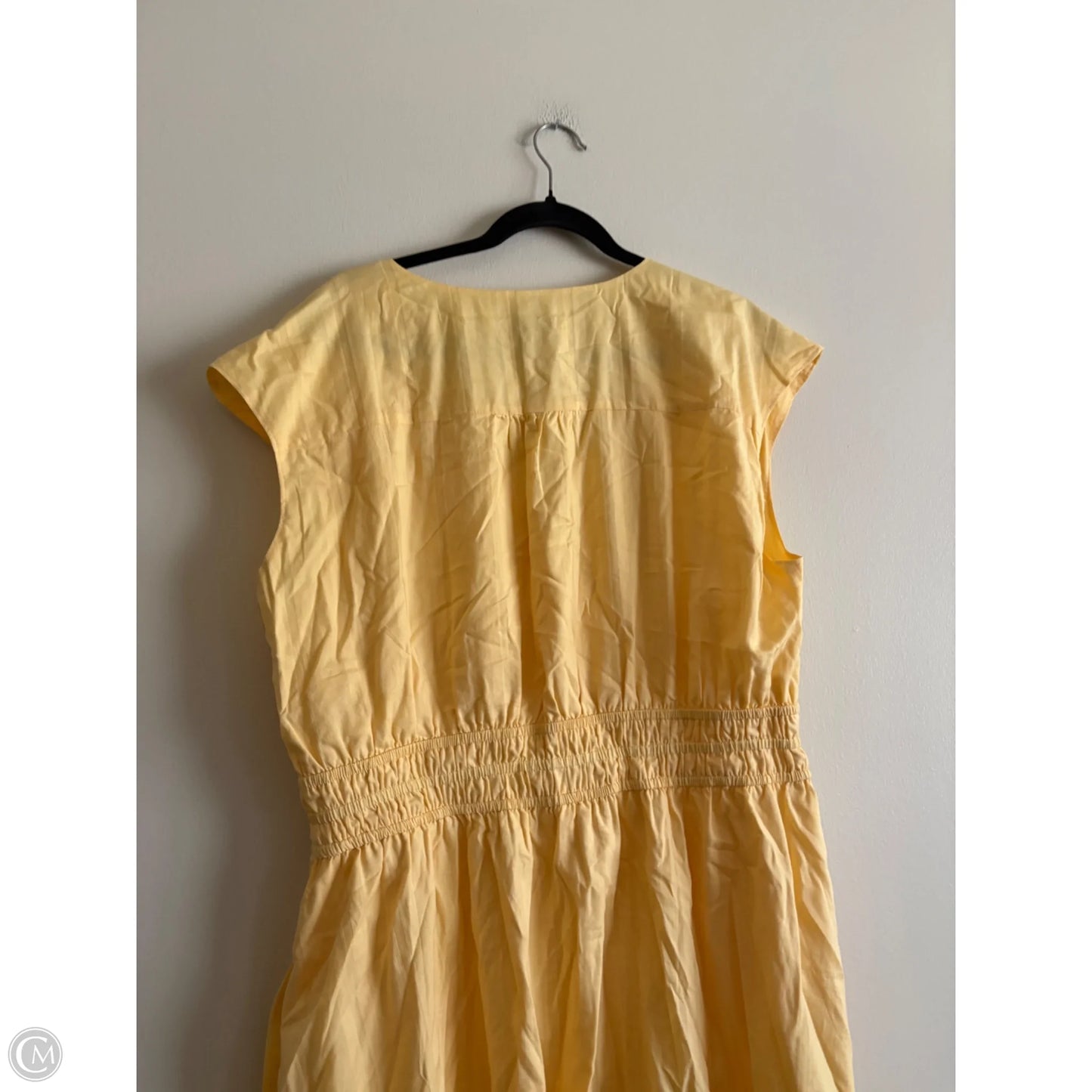 Dress Casual Maxi By Talbots In Yellow, Size: 18