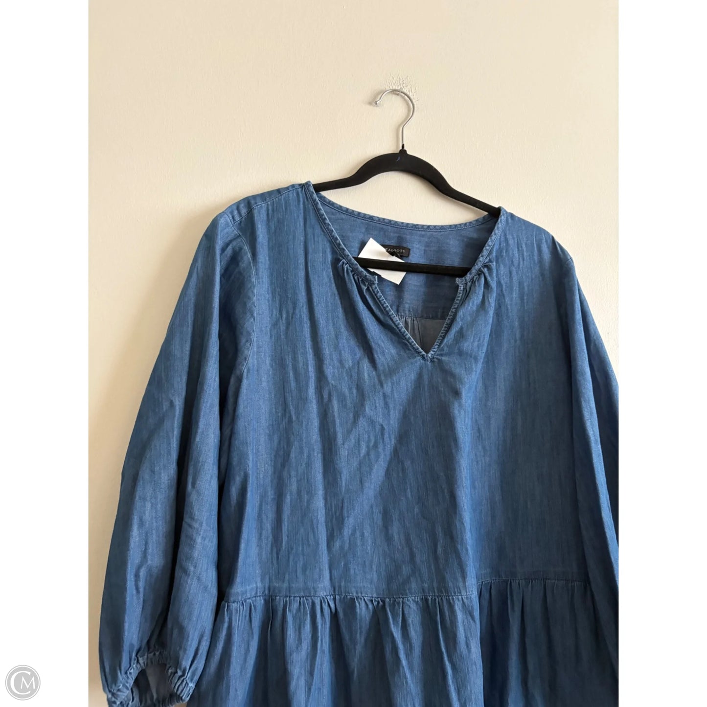 Dress Casual Maxi By Talbots In Blue, Size: Xl