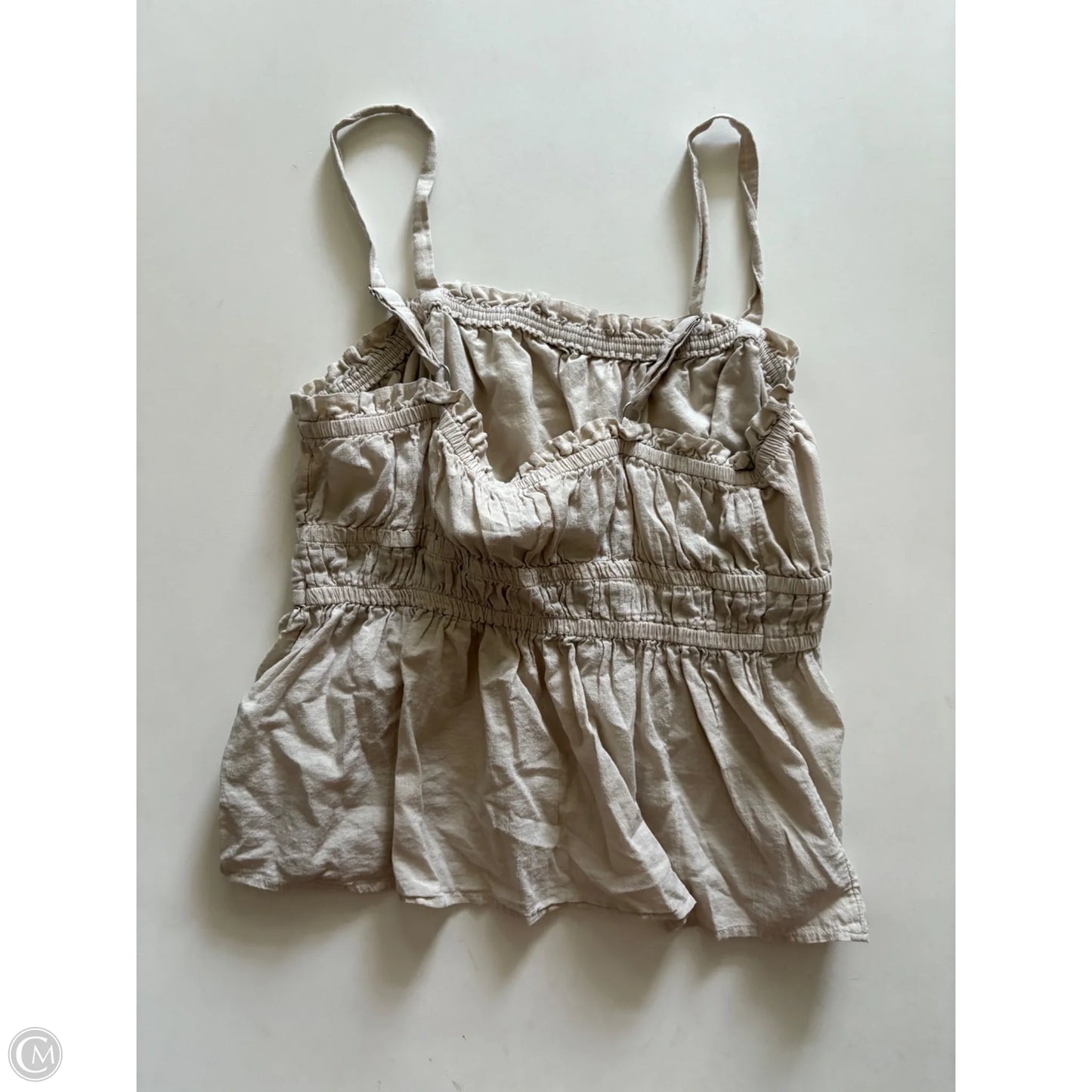 Top Sleeveless By Time And Tru In Beige, Size: Xs