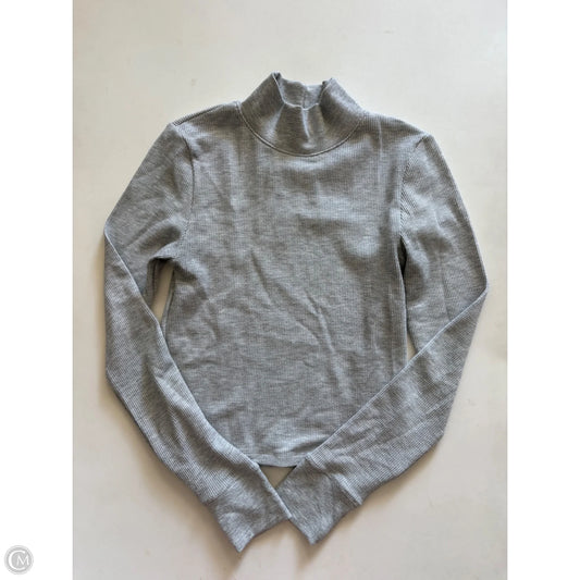 Sweater Short Sleeve By American Eagle In Grey, Size: M