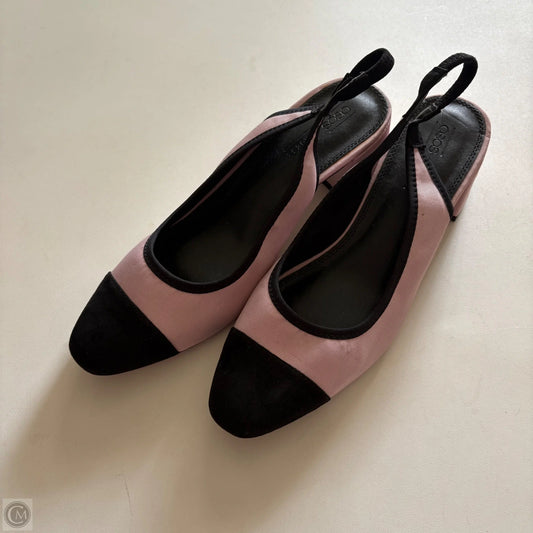 Shoes Heels Block By Asos In Black & Pink, Size: 10