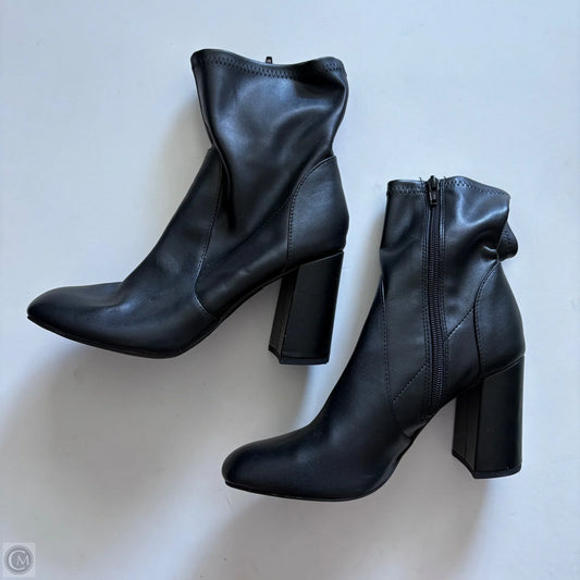 Boots Ankle Heels By A New Day In Black, Size: 9.5
