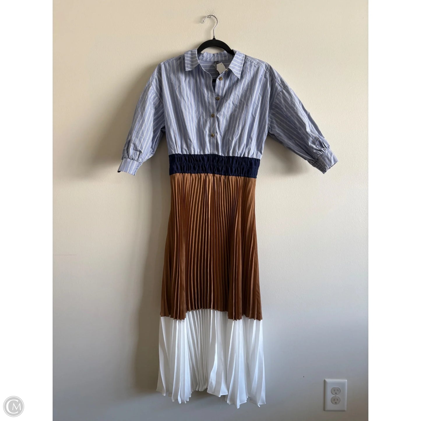 Dress Casual Maxi By Anthropologie In Striped Pattern, Size: Sp