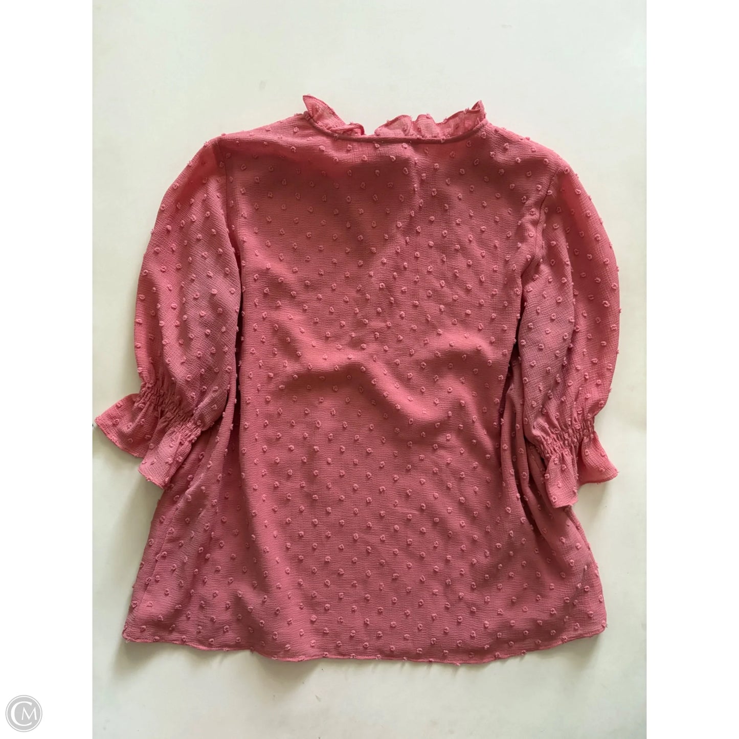 Top Short Sleeve By Cece In Pink, Size: S