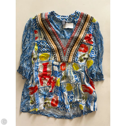 Top Short Sleeve By bl-nk london In Blue, Size: S