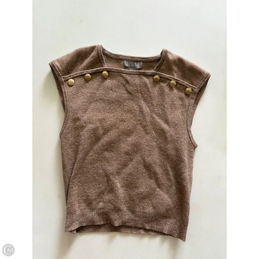 Top Sleeveless By J. Crew In Brown, Size: M