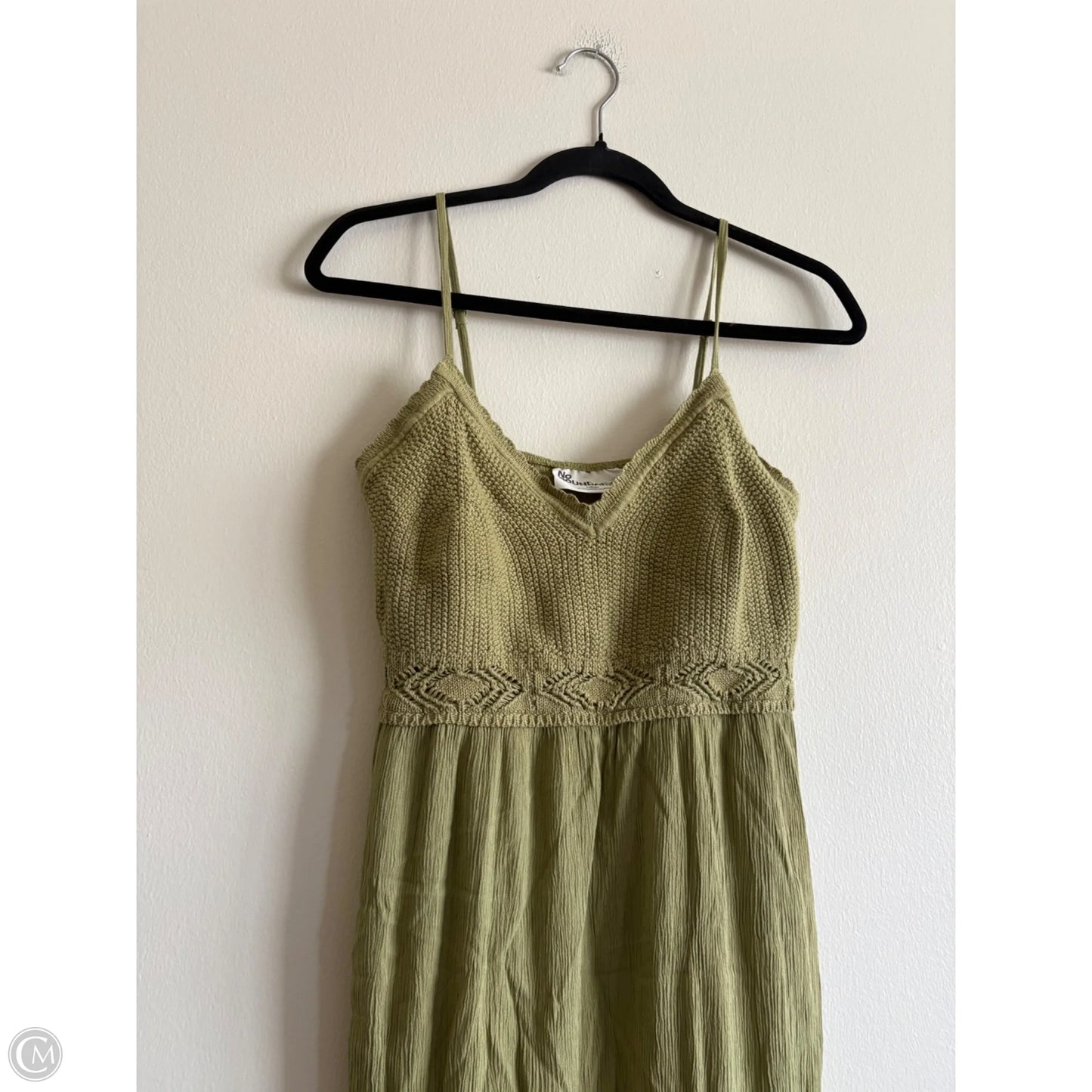 Dress Casual Maxi By No Boundaries In Green, Size: L