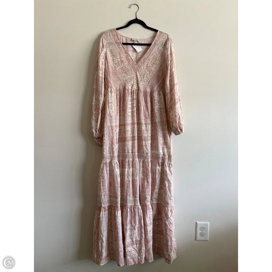 Dress Casual Maxi By Wonderly In Pink, Size: L